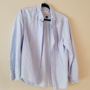 Blue button down
